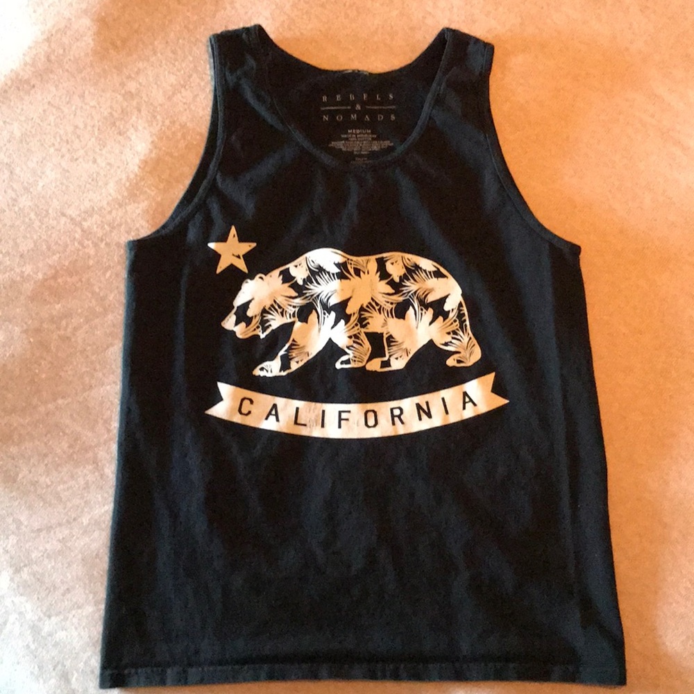 Rebels & Nomads California Flag Tank Top